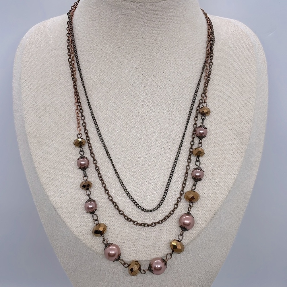 Fashion neckace color copper